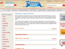 Tablet Screenshot of karensbooks.com